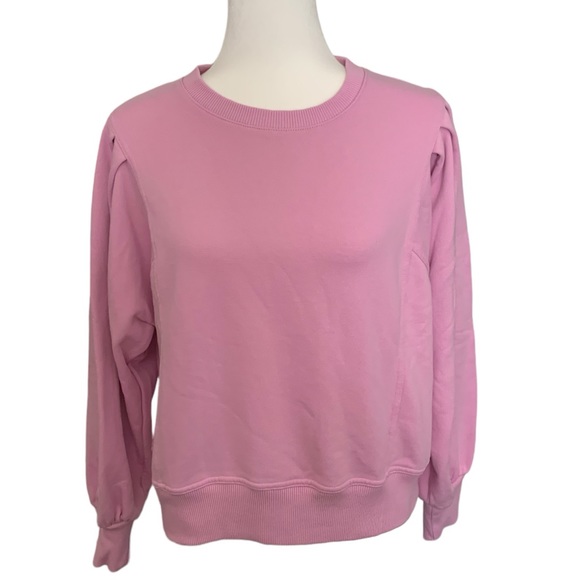 Women’s Pink A New Day Pleated Ruched Shoulder Sweatshirt | Size M - Picture 4 of 12